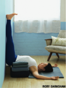 Viparita Karani (Legs-up-the-Wall Pose), supported