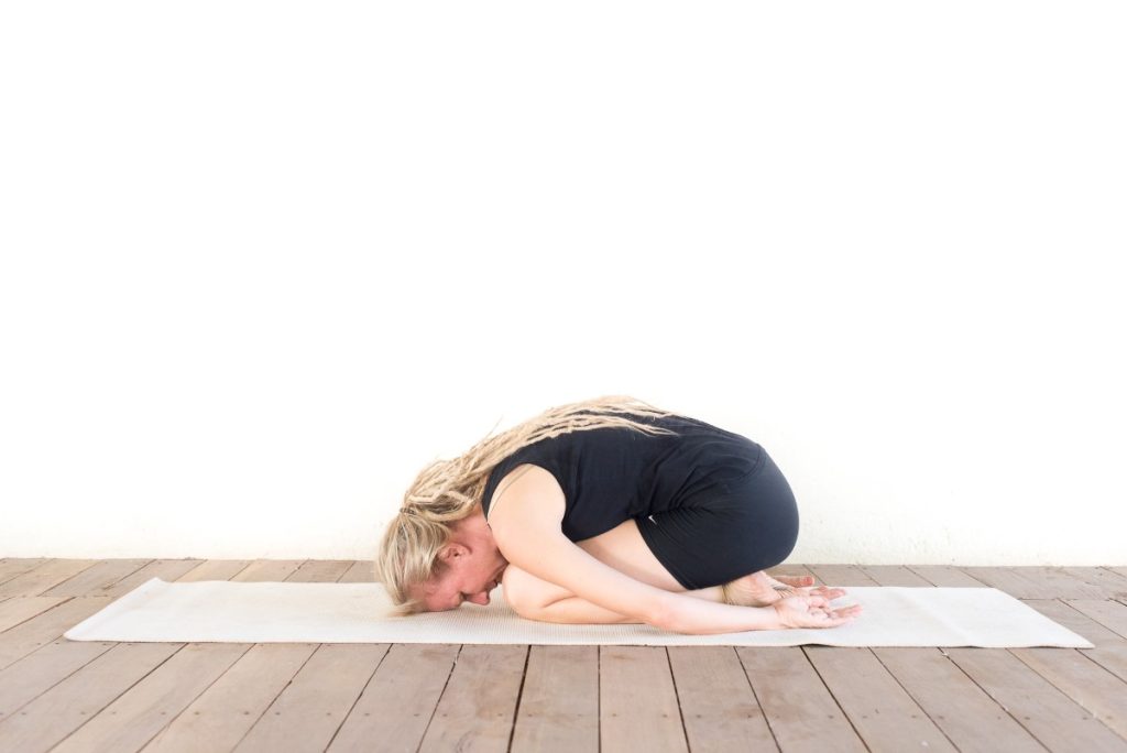 child's pose - yin yoga teacher 200 hr certification